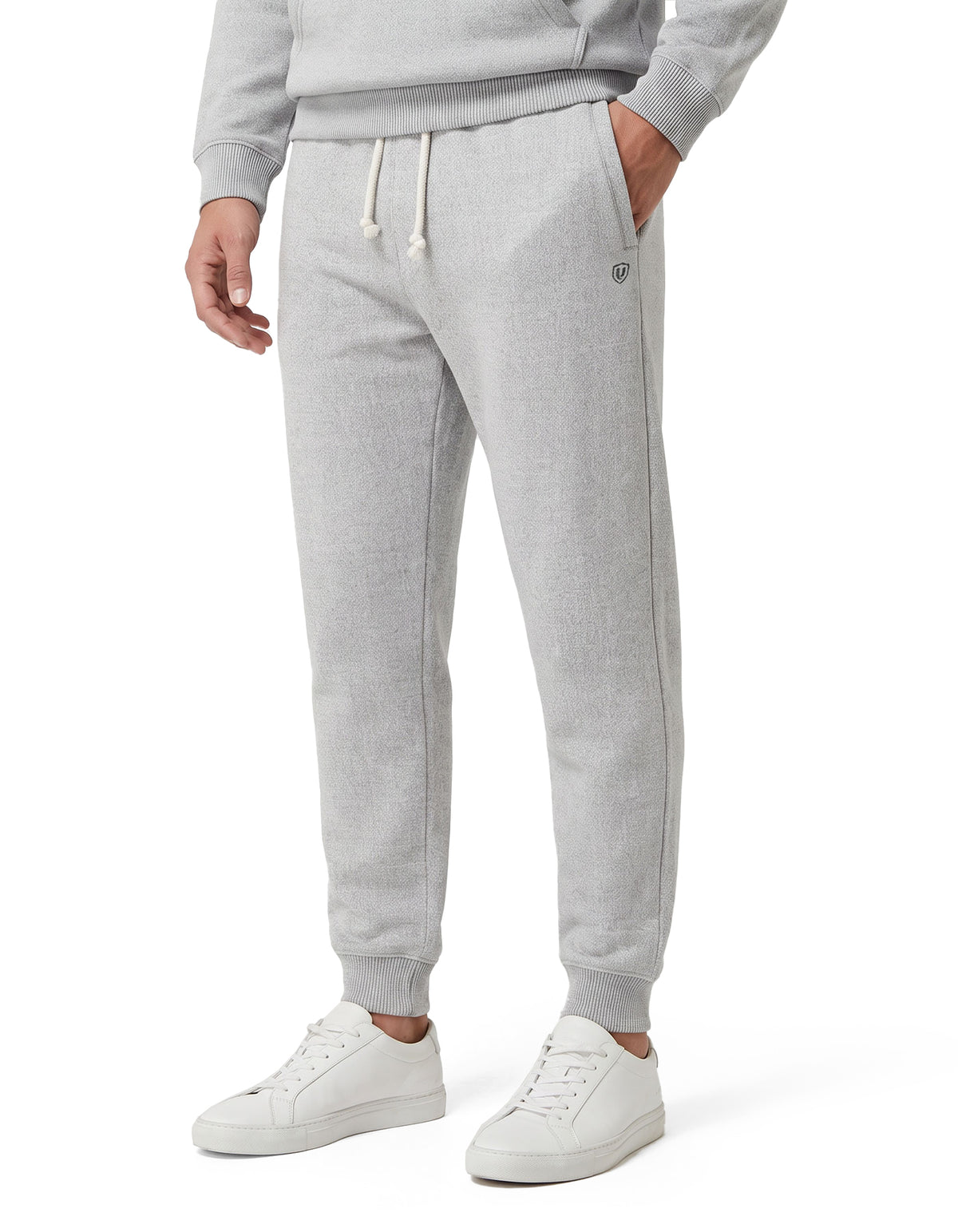 Grey Textured Nantucket Fleece Sweatpants
