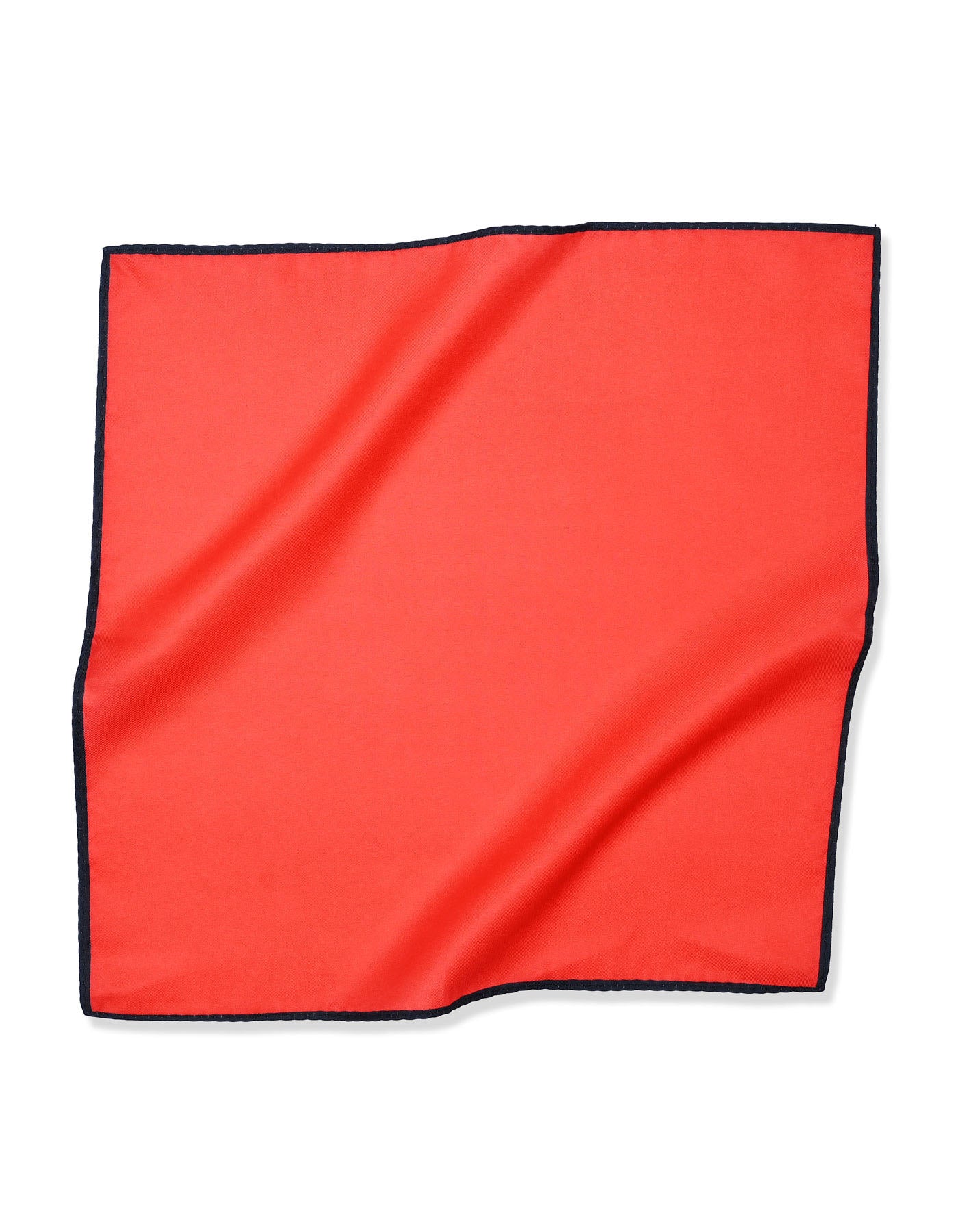 Red Plain Pocket Square