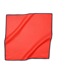 Red Plain Pocket Square