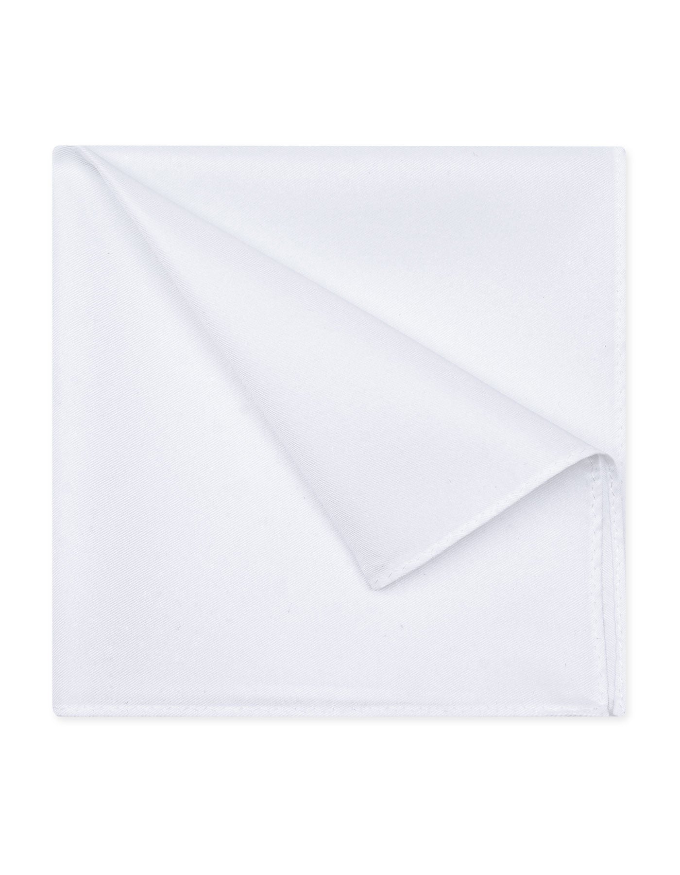 White Plain Pocket Square