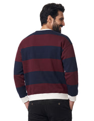 Navy Stripe Relaxed Sweatshirt