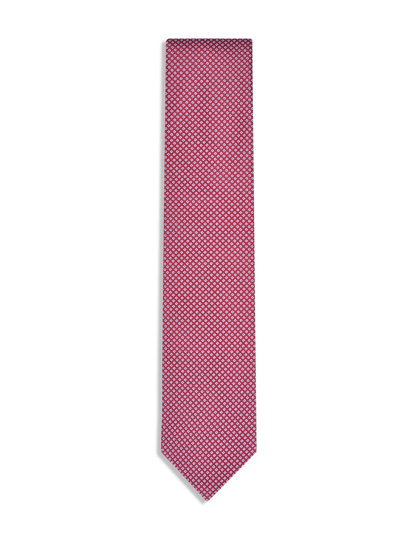 Maroon Geometric Tie