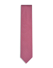 Maroon Geometric Tie