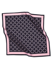 Black Geometric Pocket Square