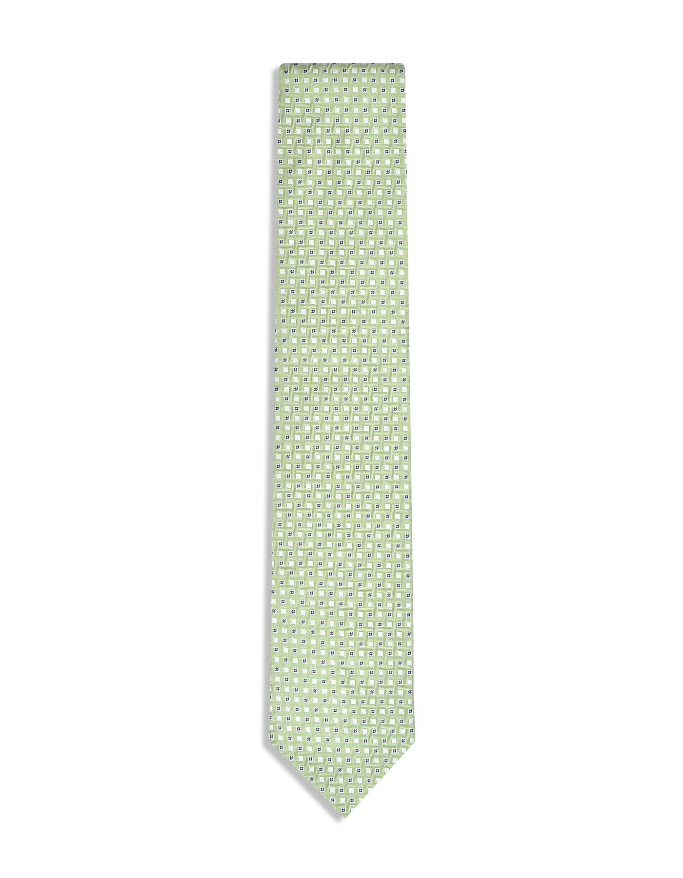 L Green Geometric Tie