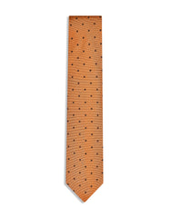 Brown Dotted Tie
