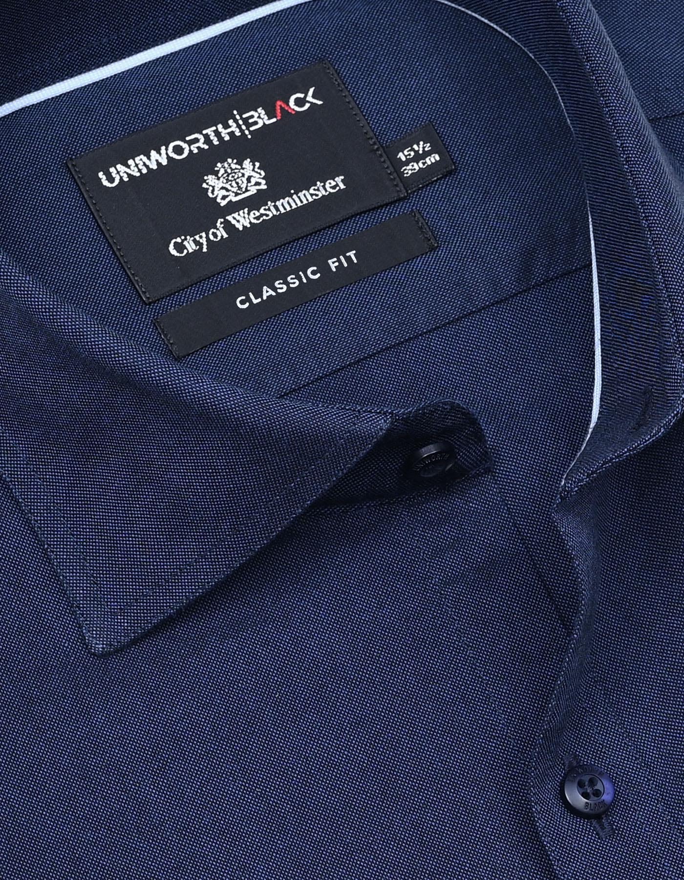 Plain Navy Classic Fit Shirt FS2298-1RF-15
