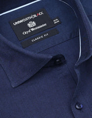 Plain Navy Classic Fit Shirt FS2298-1RF-15