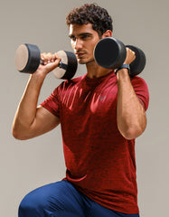 Maroon Half Sleeves Gym Tee FGT2430-L