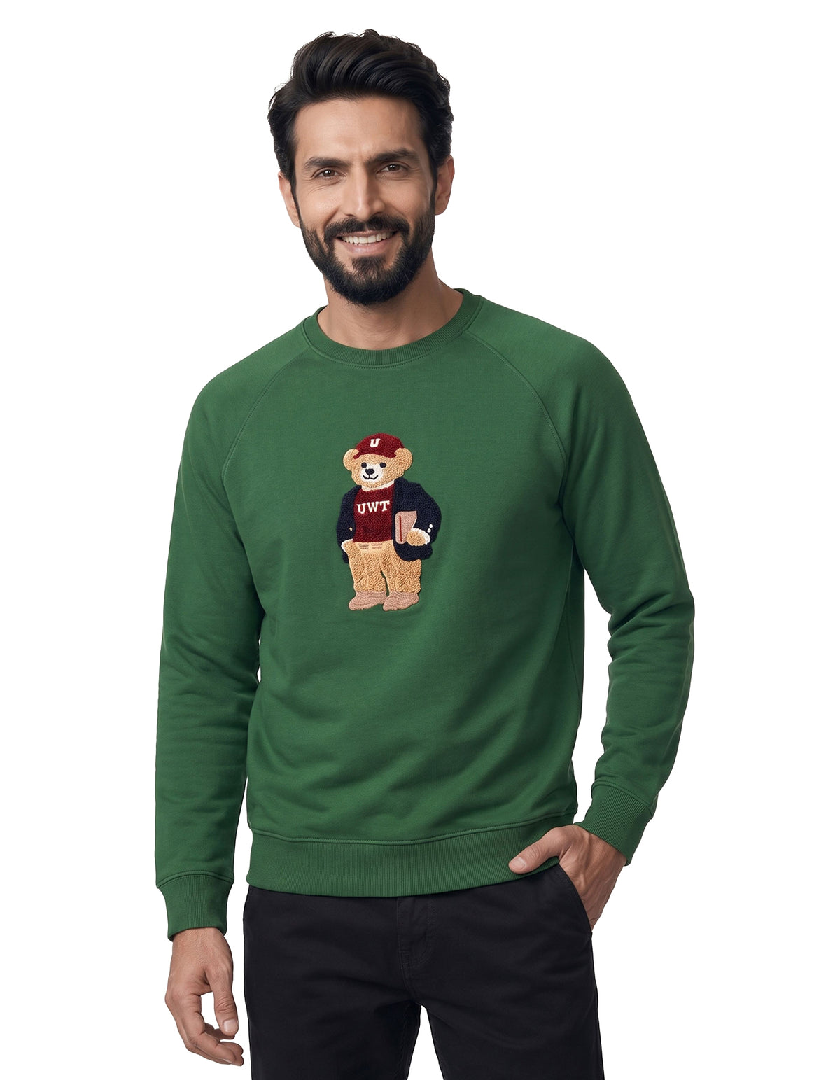 British Green Signature Bear Relaxed Sweatshirt