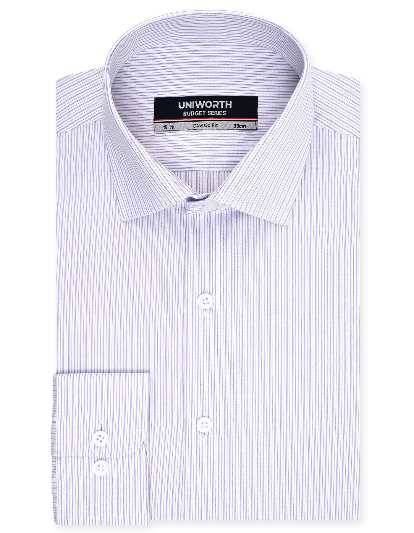 Stripe Purple Classic Fit Shirt FS2929-1RF-14.5