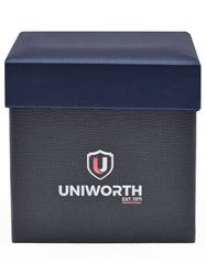 Navy Plain Cufflink Tie Set