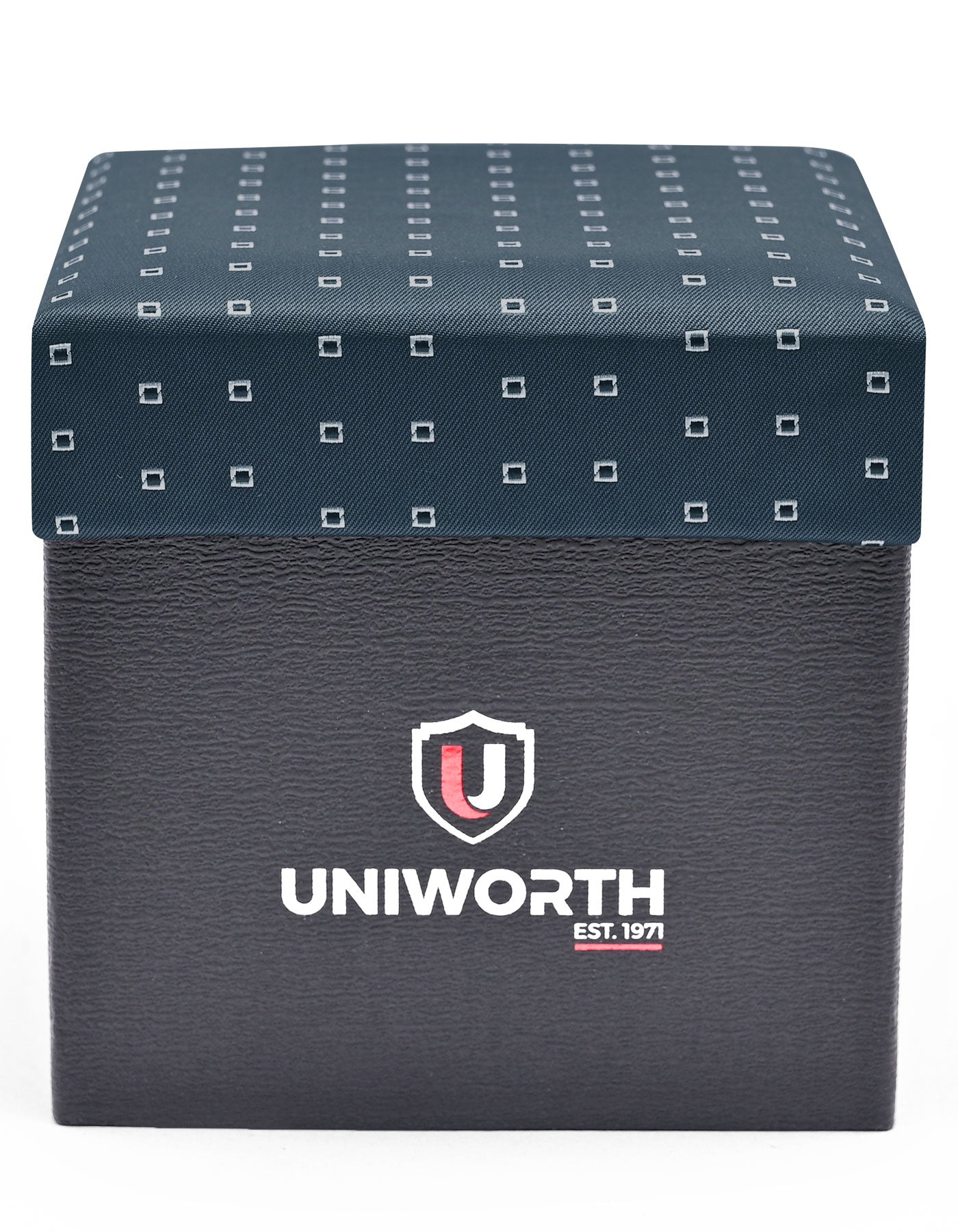 Charcoal Geometric Cufflink Tie Set