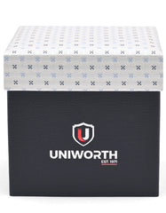 Silver Geometric Cufflink Tie Set