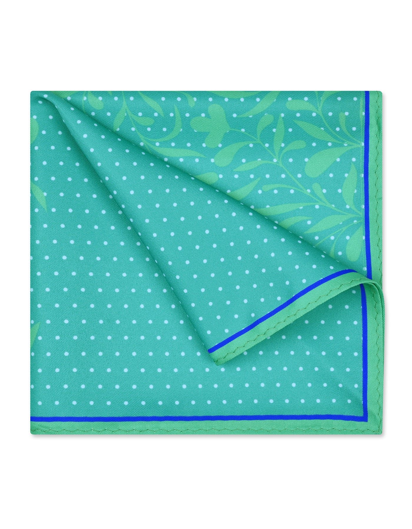 Sea Green Plain Pocket Square