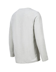 Chrome Texture Long Sleeve Crew Neck T-shirt