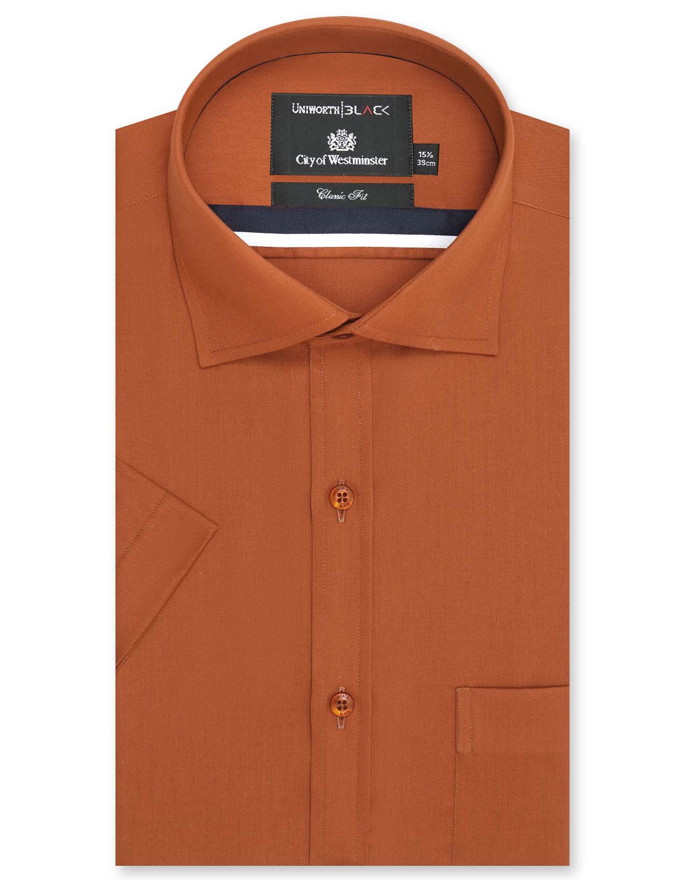 Plain Rust Classic Fit Shirt FS2162RH-15