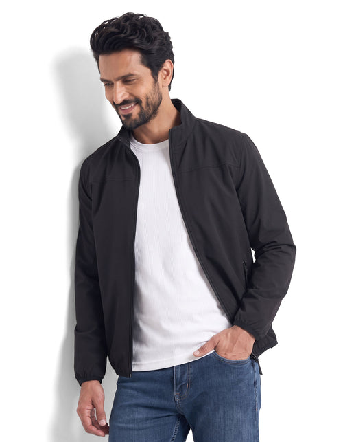 Black Urban Windbreaker Jacket