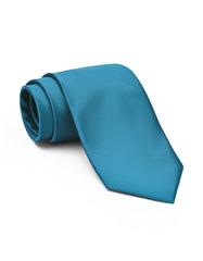 Teal Self Plain Tie
