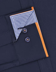 Plain Navy Classic Fit Shirt FS1601-5RF-15.5