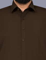 Chocolate Plain Kameez Shalwar KS2664S-S