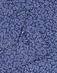 Printed Navy Classic Fit Shirt FS870-1RF-15.5