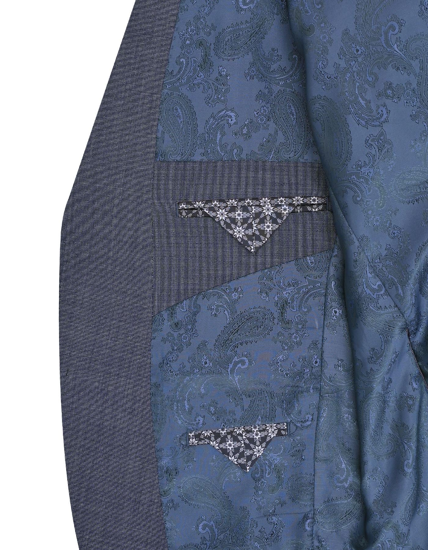 Blue Plain Suit ST2742C-44