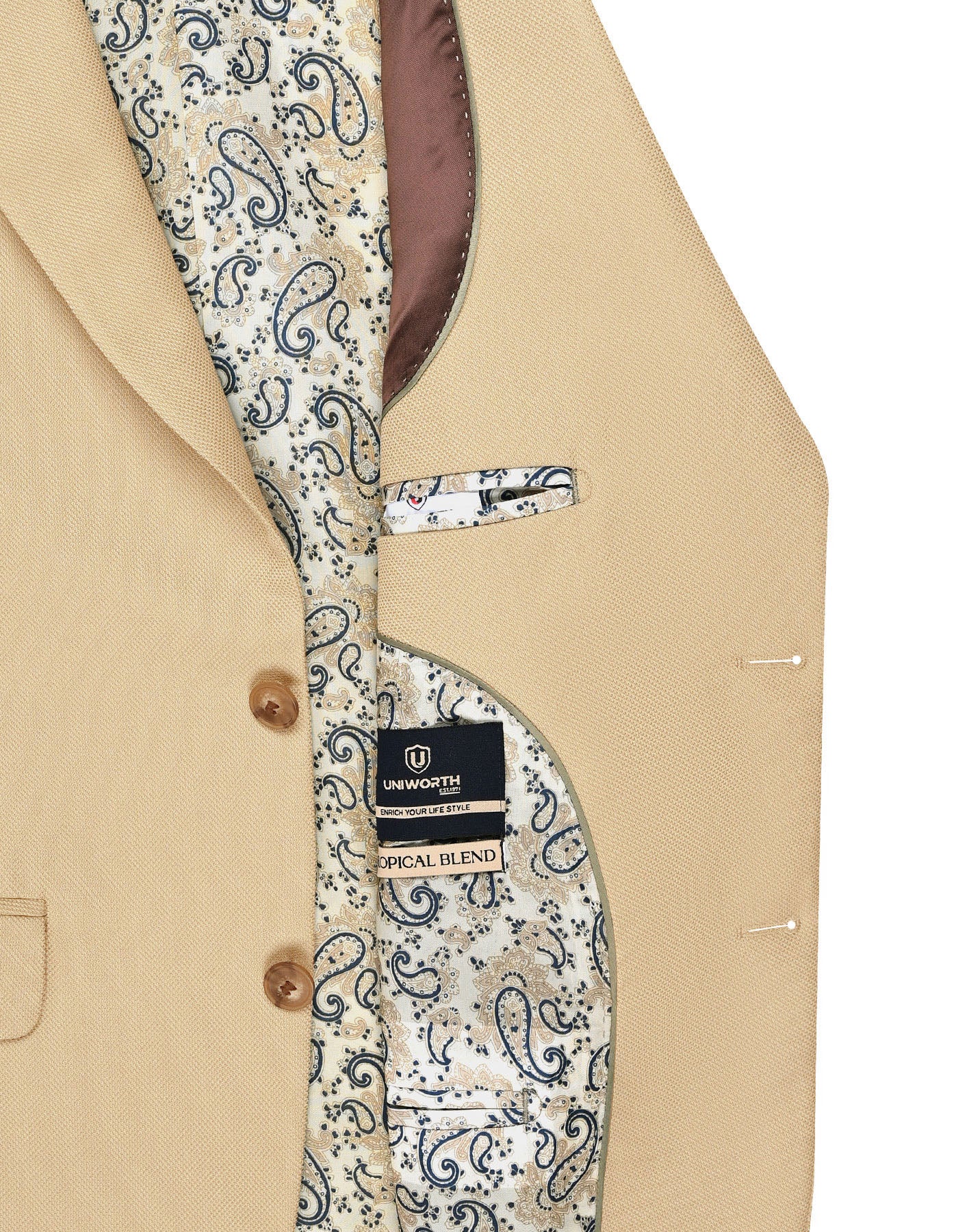 Beige Tailored Smart Fit Coat CC2525-42