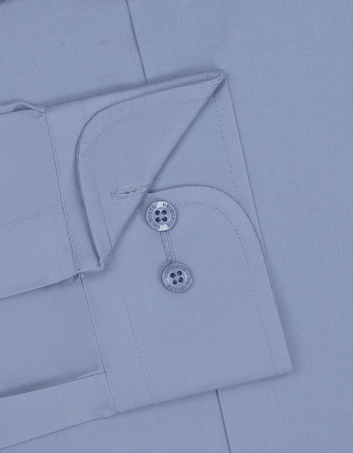 Plain L Grey Tailored Smart Fit Shirt FS1636-1SF-15.5