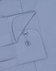 Plain L Grey Tailored Smart Fit Shirt FS1636-1SF-15.5