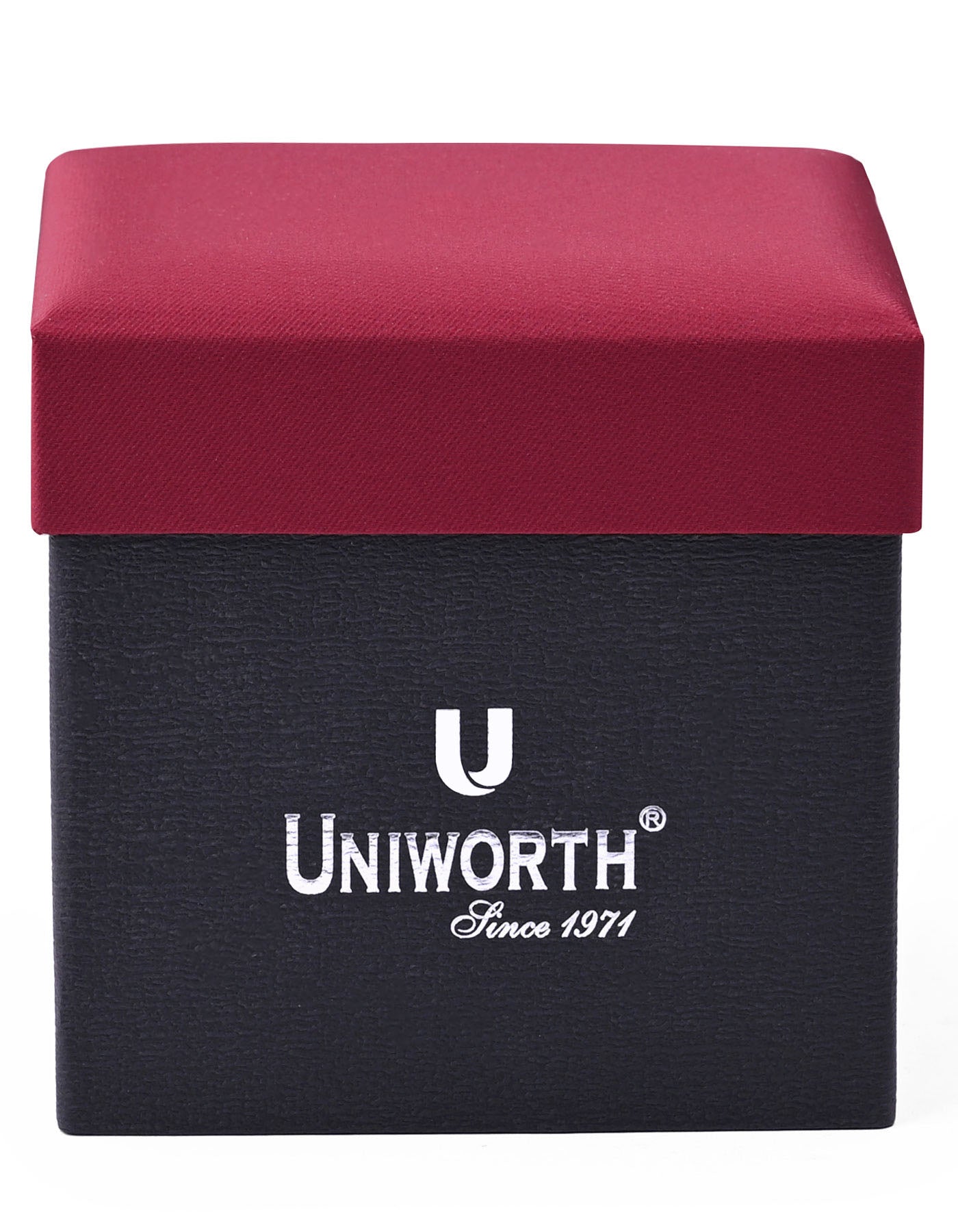 Maroon Plain Cufflink Tie Set