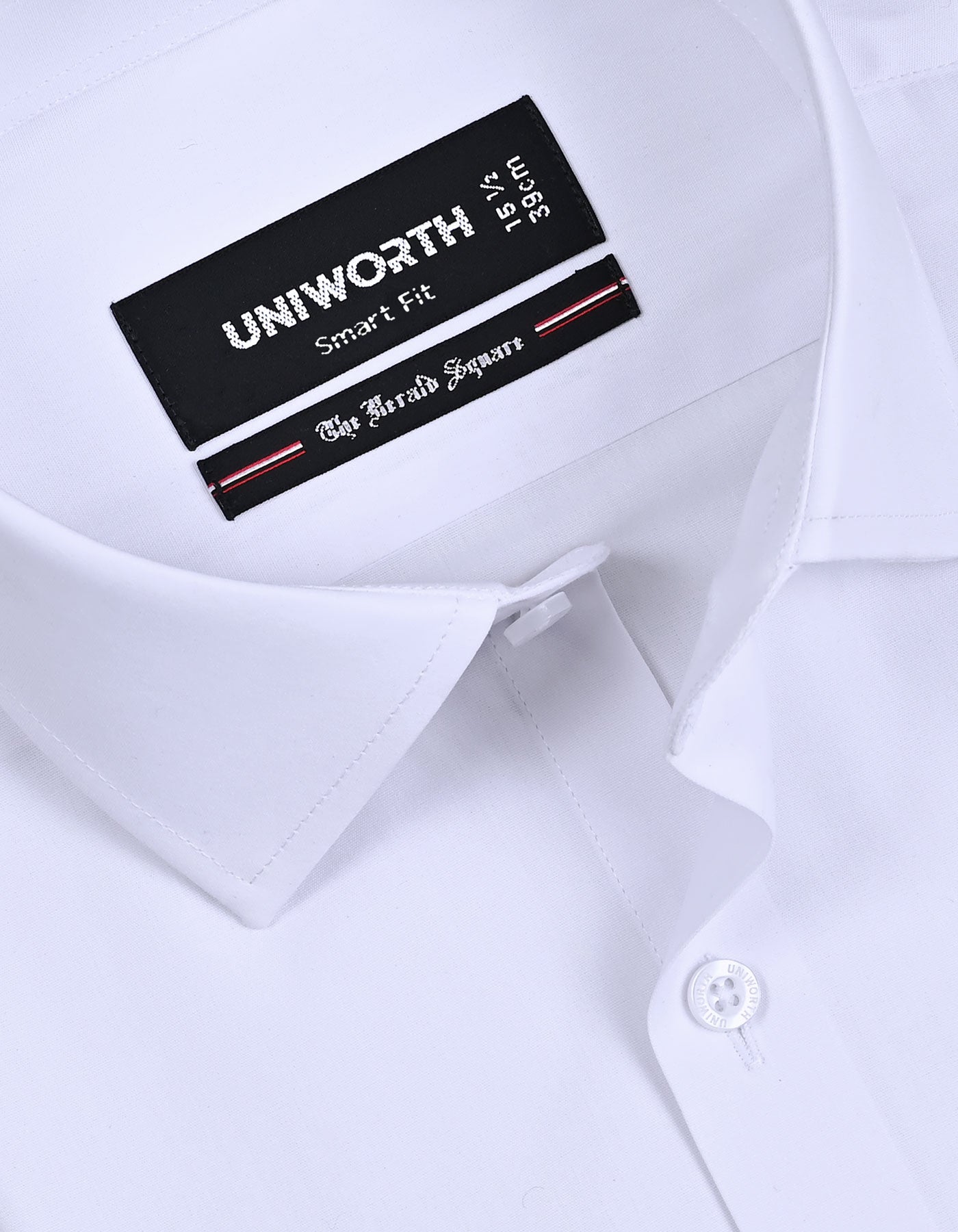 Plain White Tailored Smart Fit Shirt FS1318-17SF-15