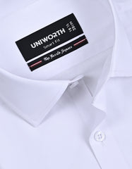 Plain White Tailored Smart Fit Shirt FS1318-17SF-15