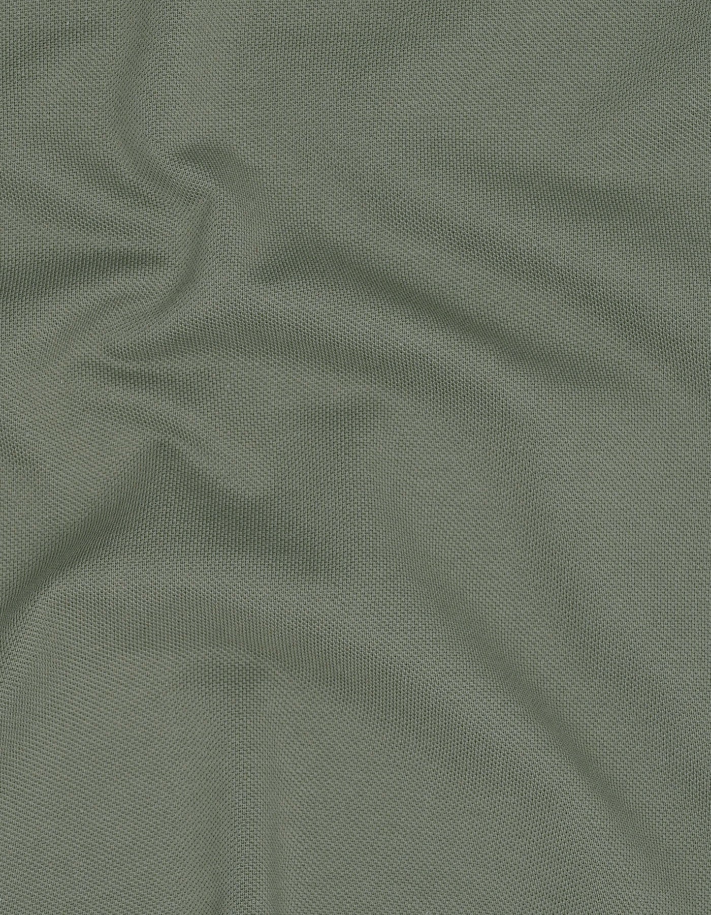 Olive Plain Pique Polo Shirt