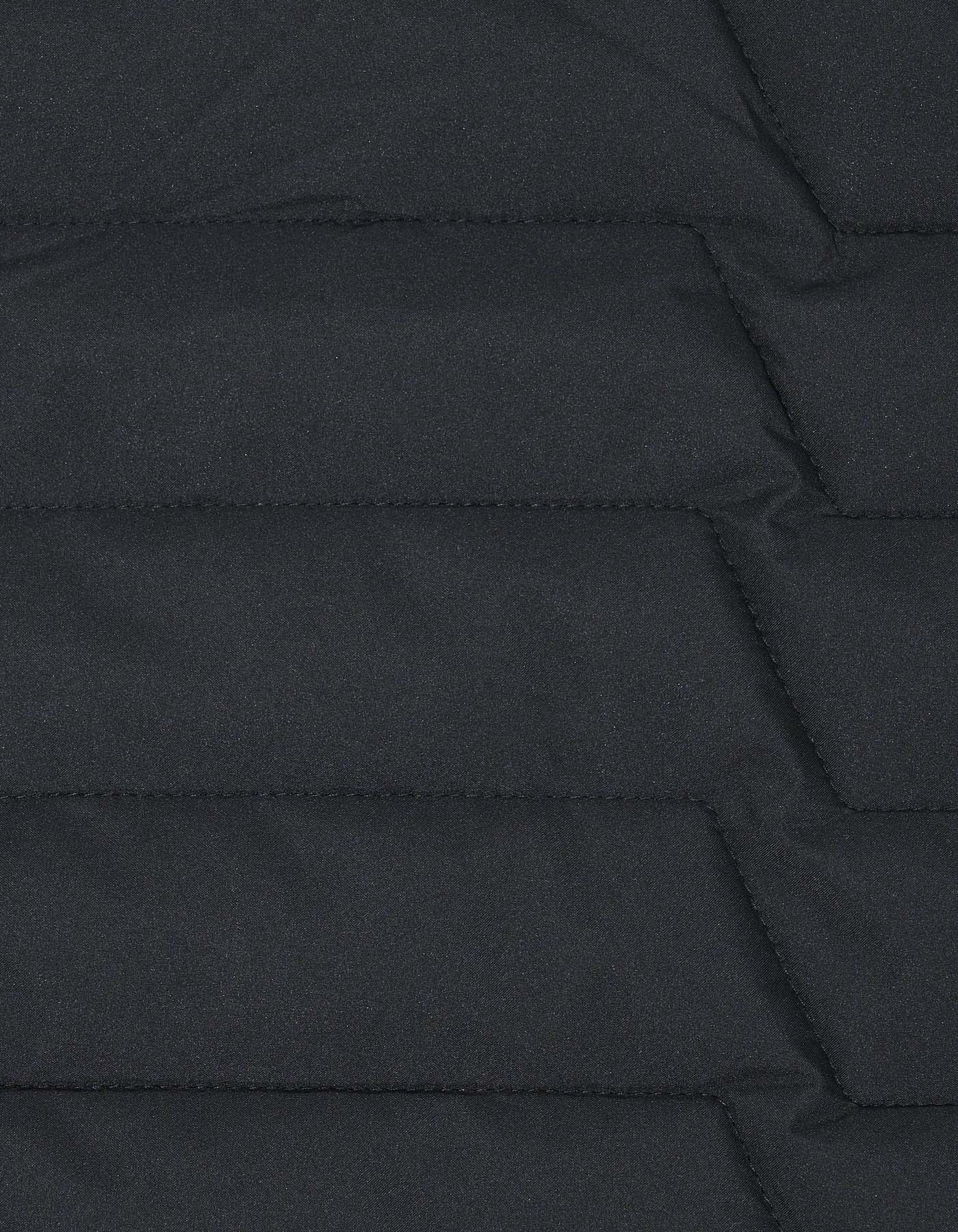 Black Plain Mock Neck Puffer Jacket