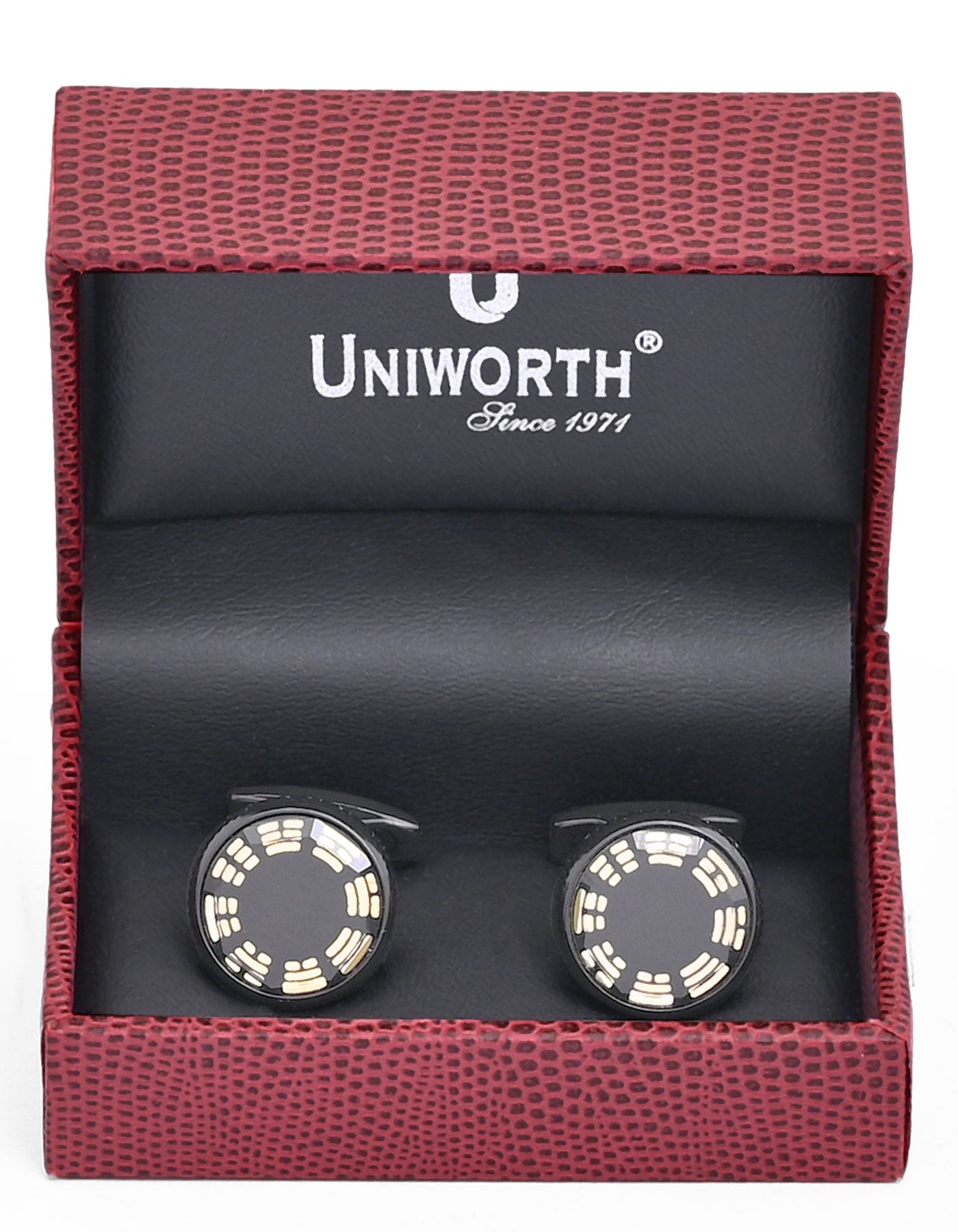 Gun Metalic Circle Cufflink