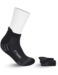 Charcoal Stripe Ankle Socks