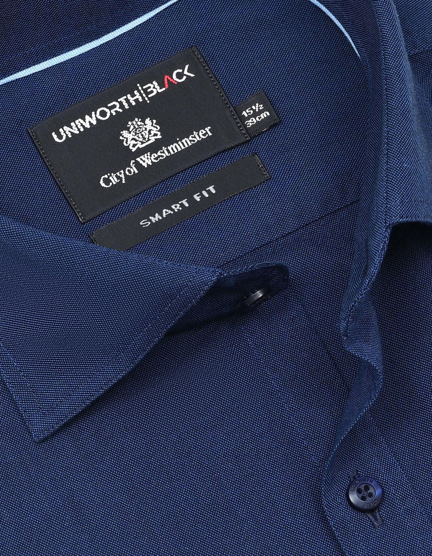 Plain Navy Tailored Smart Fit Shirt FS2301SF-15