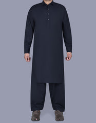 Navy Plain Kameez Shalwar KS2531R-XS