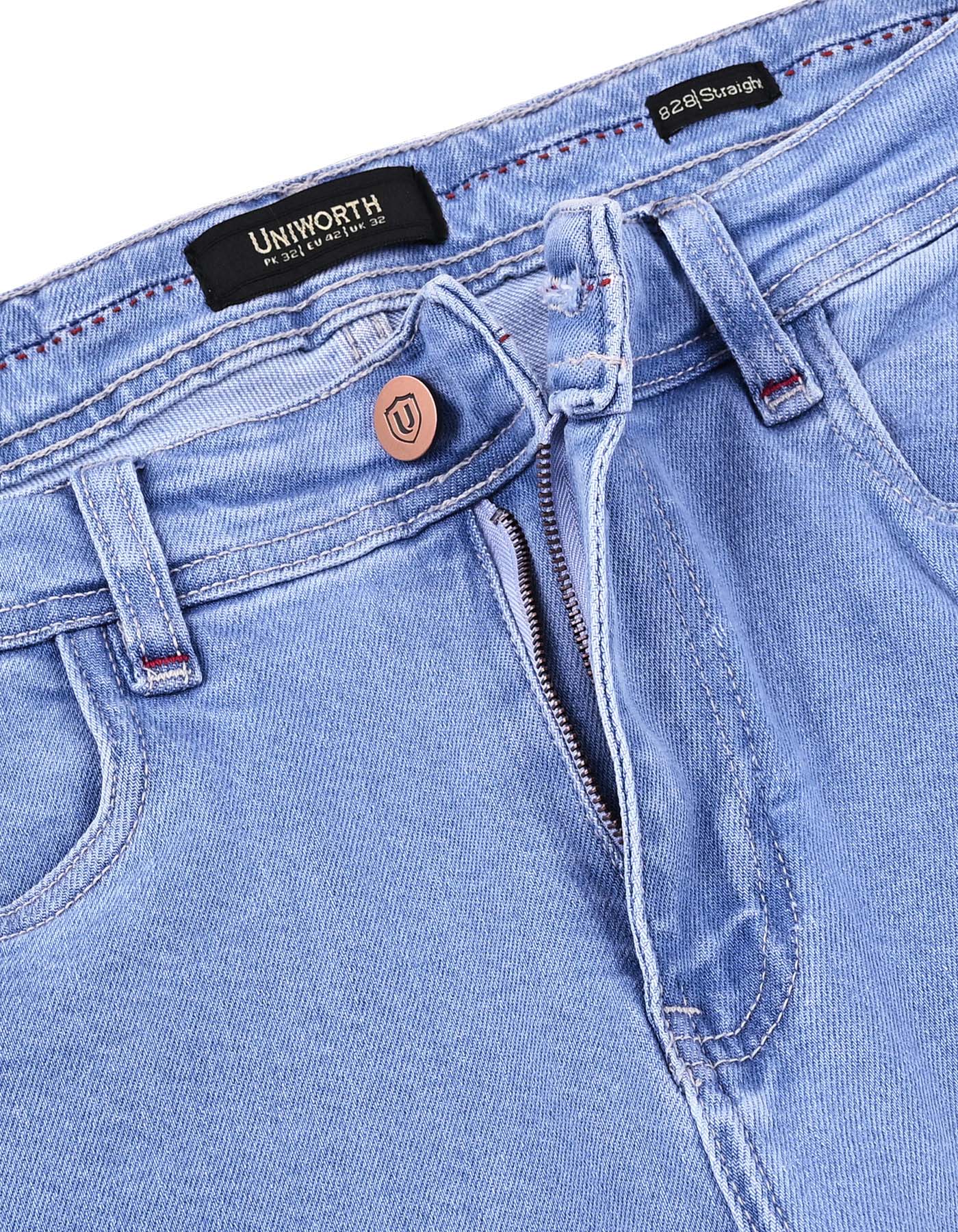 Ice Blue Straight Fit  Denim DM2537-34