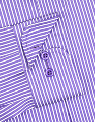 Stripe Violet Classic Fit Shirt FS2871-5RF-15.5