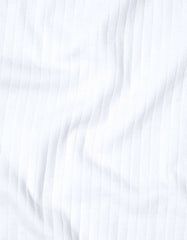 White Texture Jersey Polo Shirt