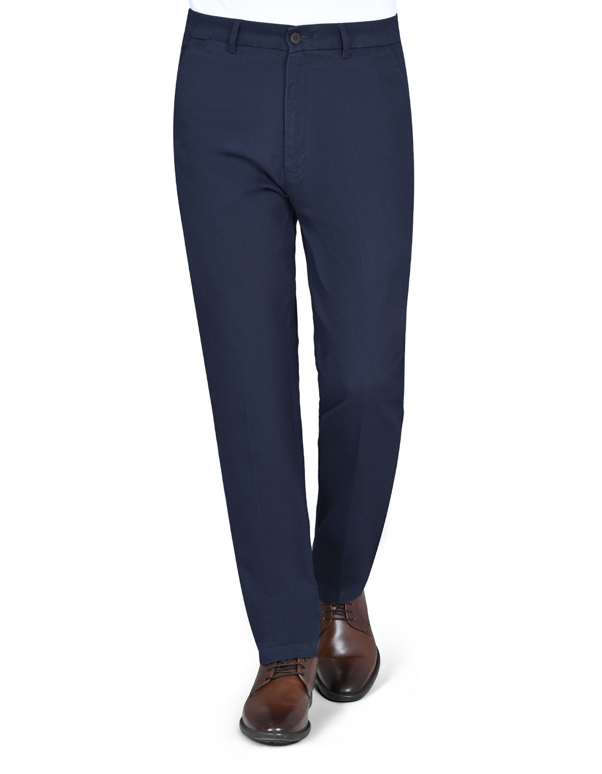 Navy Smart Fit Cotton Trouser FTC2517S-30