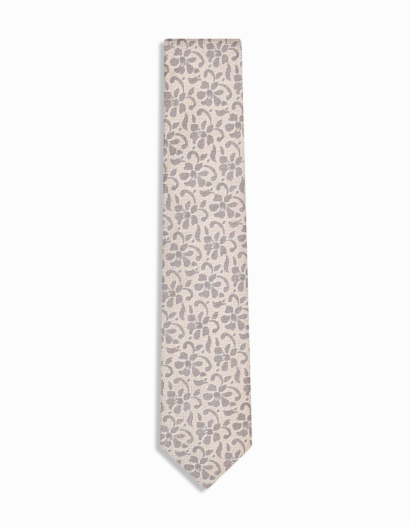 Pale Gold Floral Tie