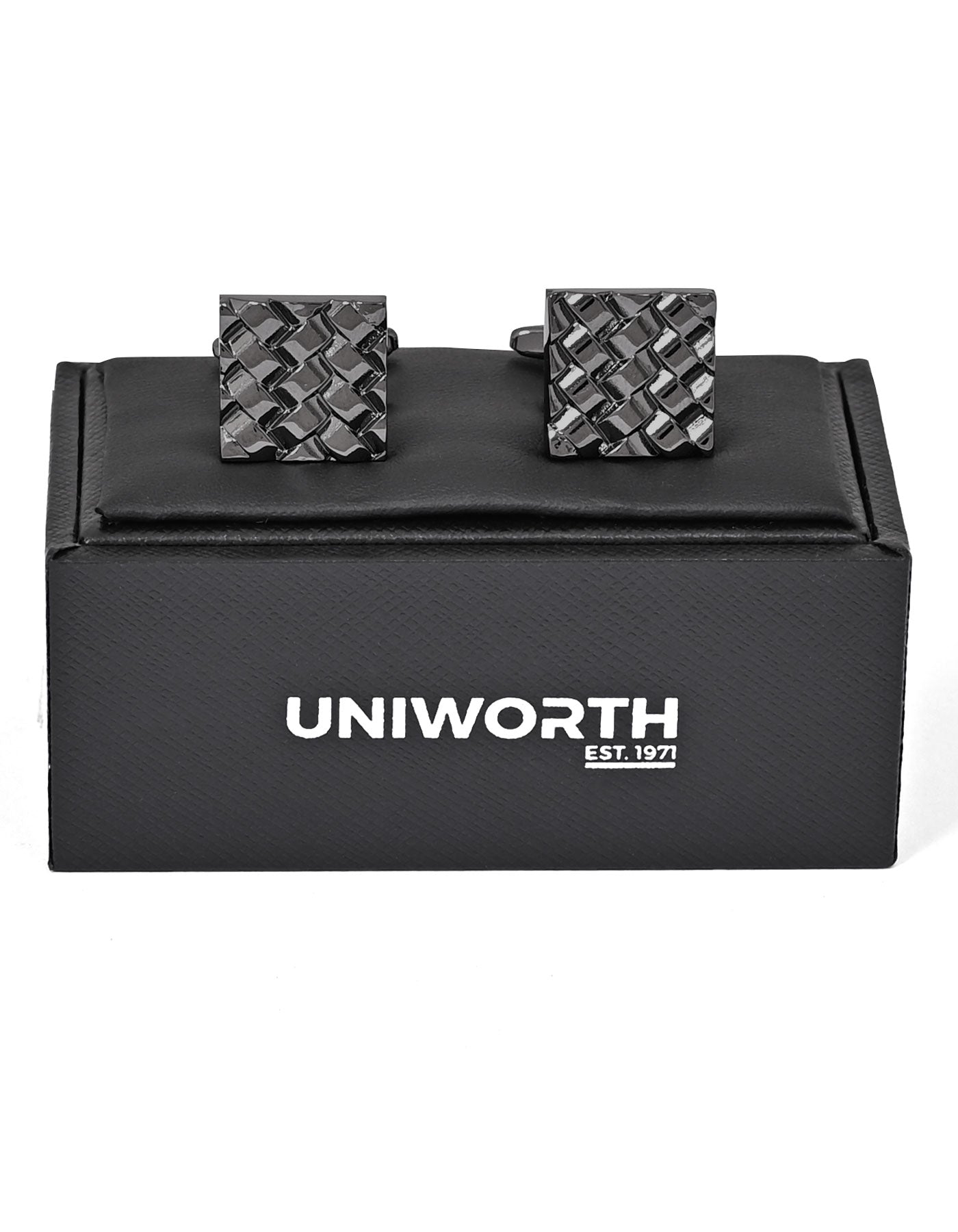 Gun Metalic Square Cufflink
