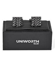 Gun Metalic Square Cufflink