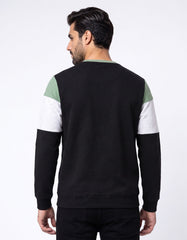 Black Urban Colour Block Sweatshirt