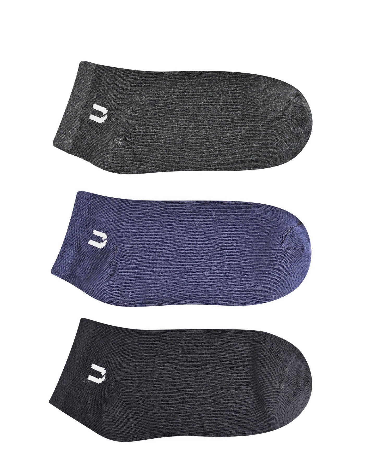 Pack Of 3-Multi Plain Ankle Socks