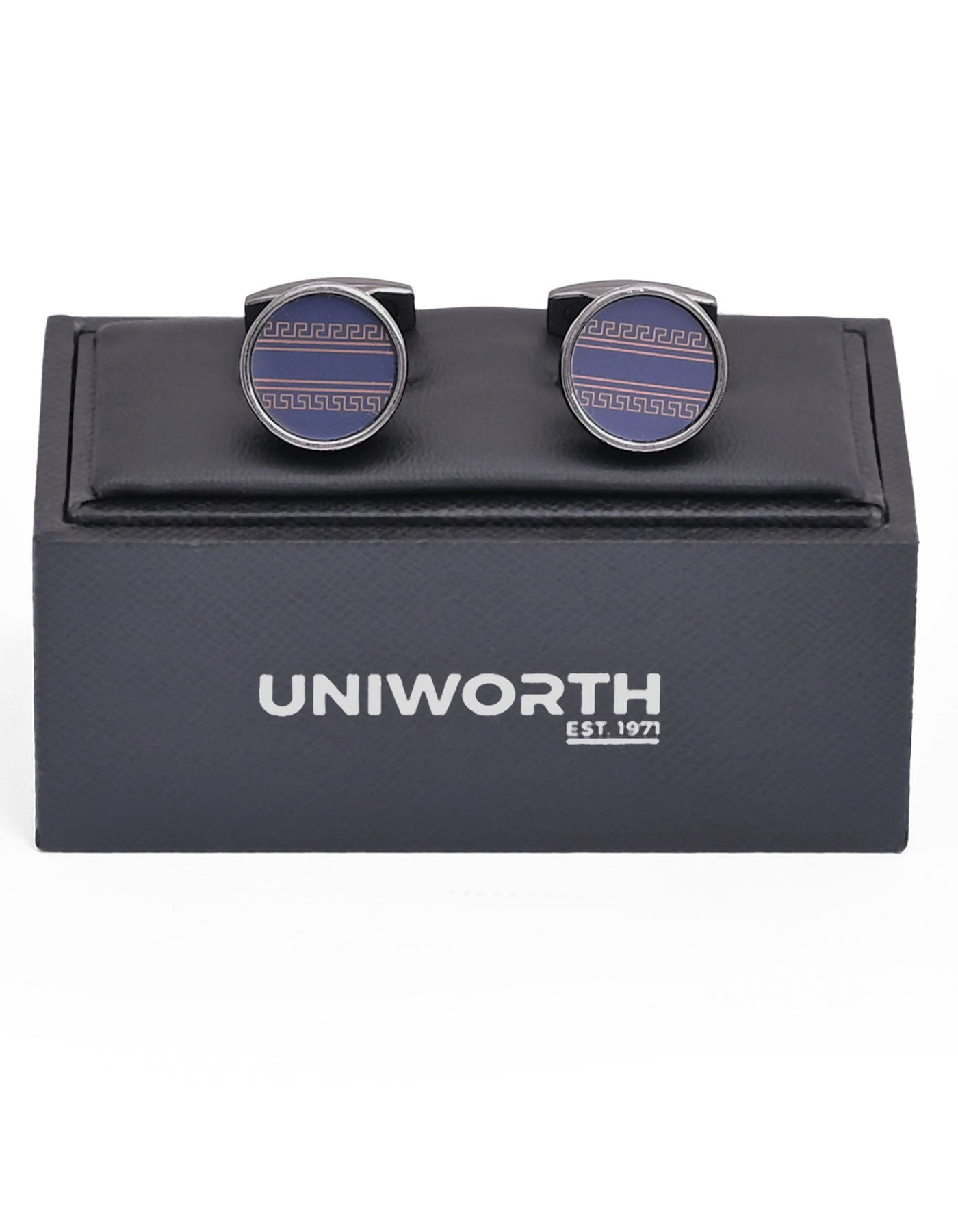 Grey Circle Cufflink