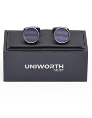 Grey Circle Cufflink